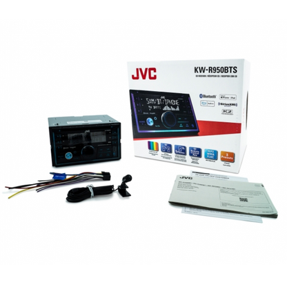 JVC KW-R950BTS 2-DIN In-Dash CD MP3 Bluetooth Receiver w/ Built-in Amazon Alexa