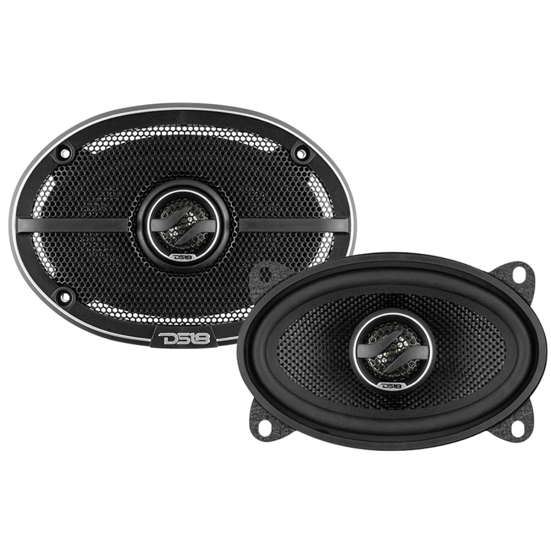 DS18 ZXI-464 4" x 6" 2-Way 180W Max 4-Ohm Car Coaxial Speakers w/ Kevlar Cone