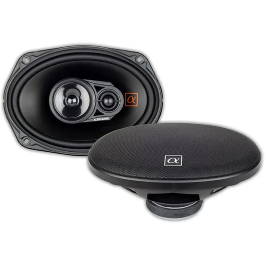 Alphasonik NS693 6" x 9" 3-Way 210W Peak 3-Ohm Full-Range Coaxial Car Speakers