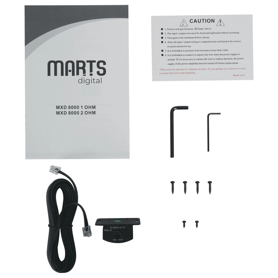 Marts Digital MXD 8000 1 Ohm Monoblock 8000W RMS Class-D Full Range Amplifier