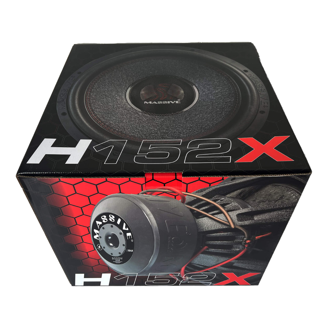 Massive Audio H152X 15" 4000W Peak Dual 2-Ohm 3" Voice Coil DVC Mega Subwoofer