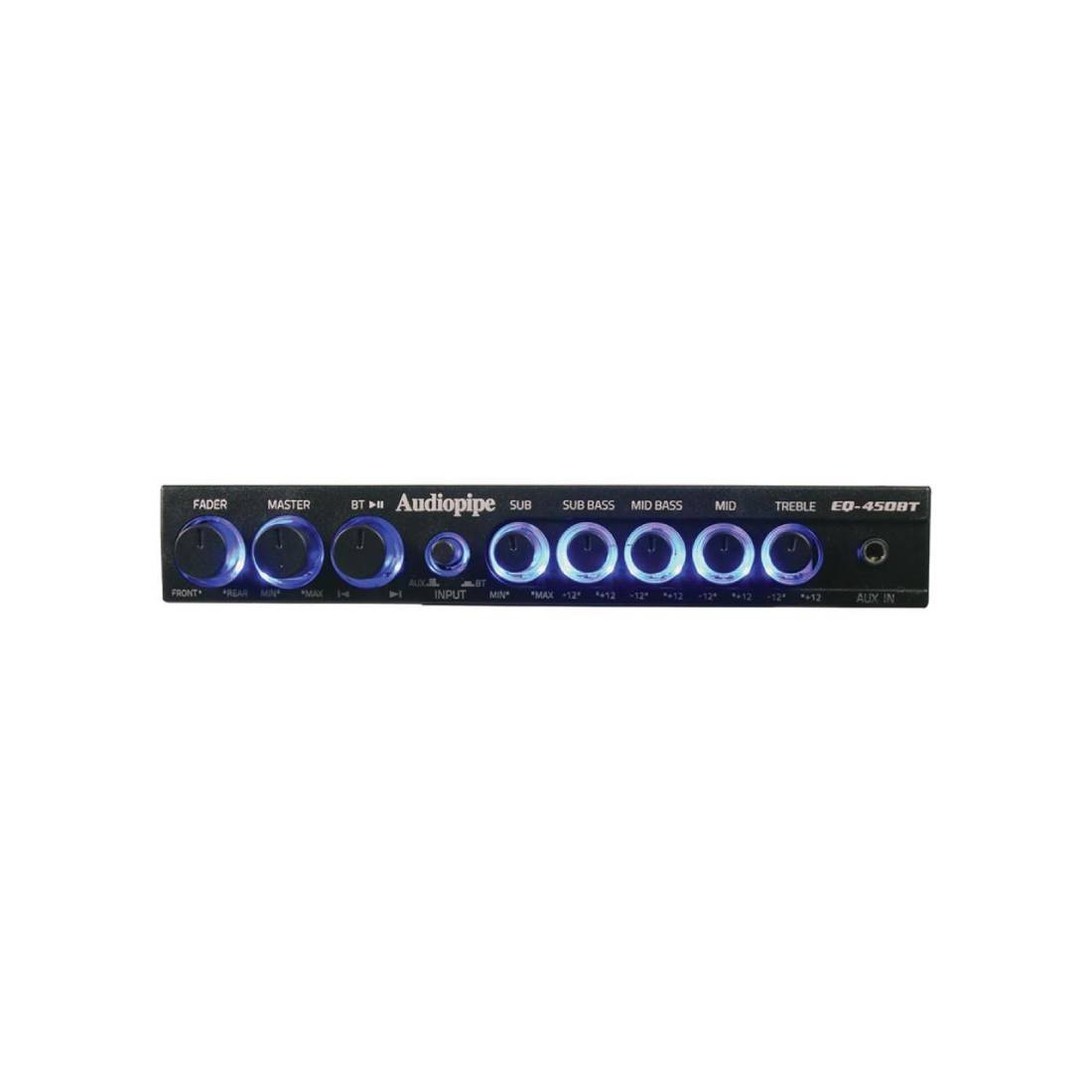 Audiopipe EQ-450BT 4 Band Wireless Streaming Graphic Car Audio Stereo Equalizer