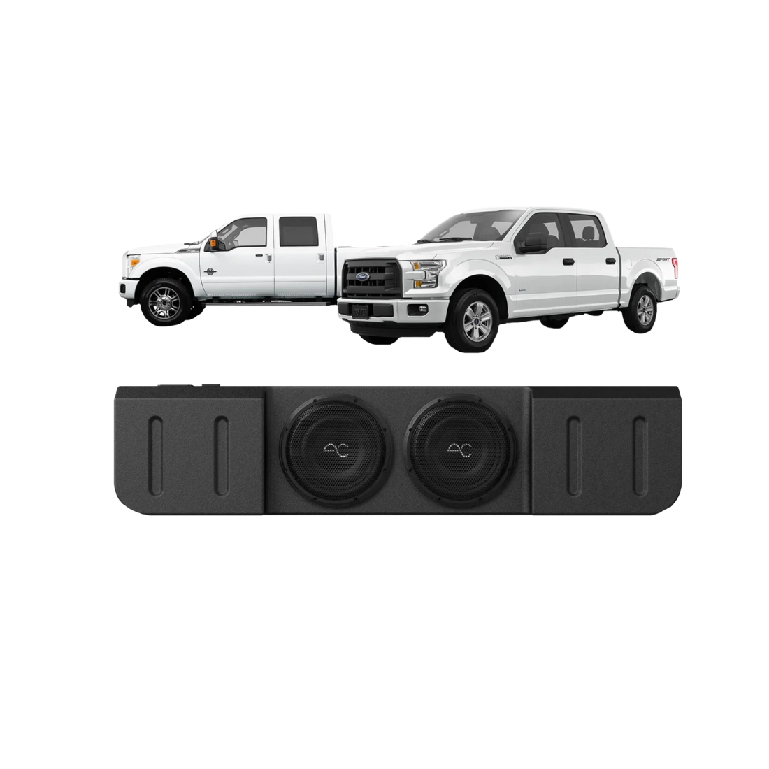 AudioControl TXFF15D10 10" Under Seat Loaded Subwoofer Enclosure for Ford 2015+