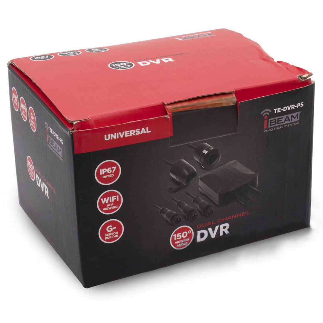 Metra TE-DVR-PS Duo-CH FHD IP67 & G-Sensor Dual Camera Dash Cam w/ built in DVR