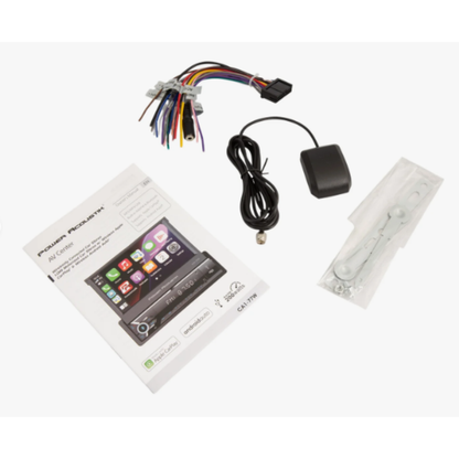 Power Acoustik CA1-77W 7" Digital Media Receiver w/ Apple CarPlay & Android Auto