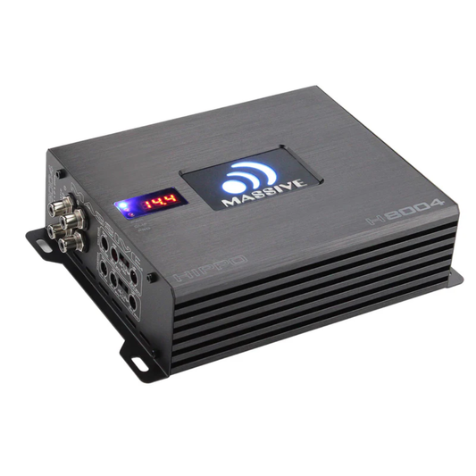 Massive Audio H8004 4-Channel 125W RMS x 4 @ 4-Ohms MOSFET Car Amplifier