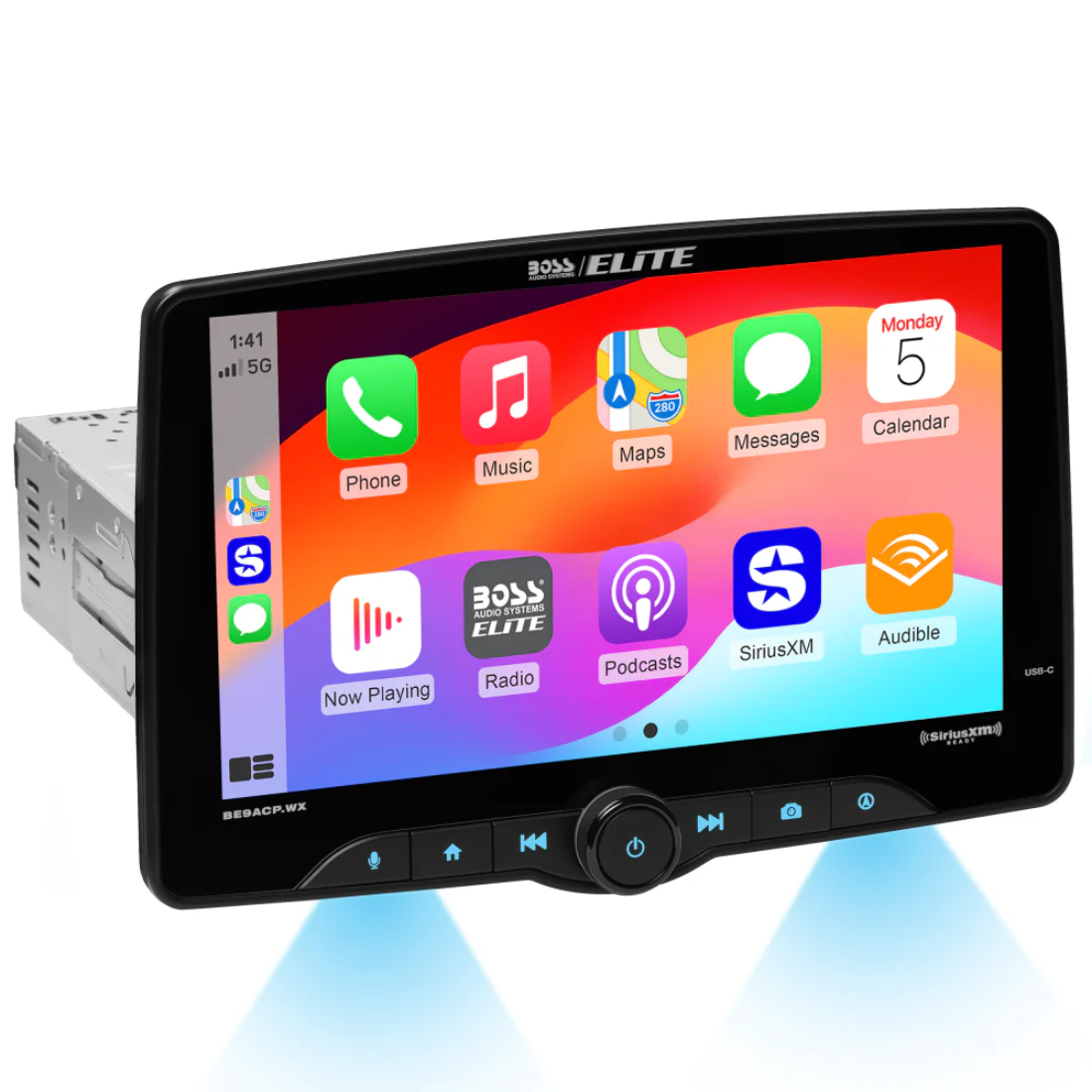 Boss Audio BE9ACP.WX Digital Multimedia Receiver w/ Apple CarPlay & Android Auto