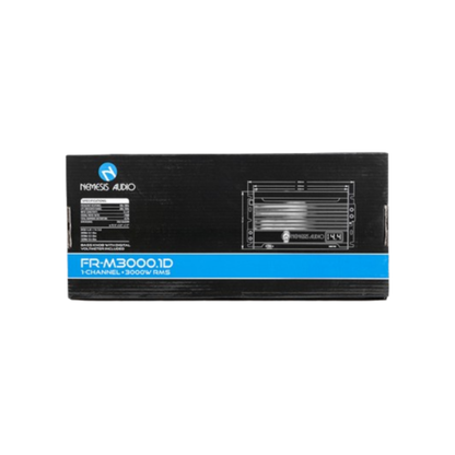 Nemesis Audio FR-M3000.1D Monoblock 3000W RMS 1-Ohm Stable Class-D Car Amplifier