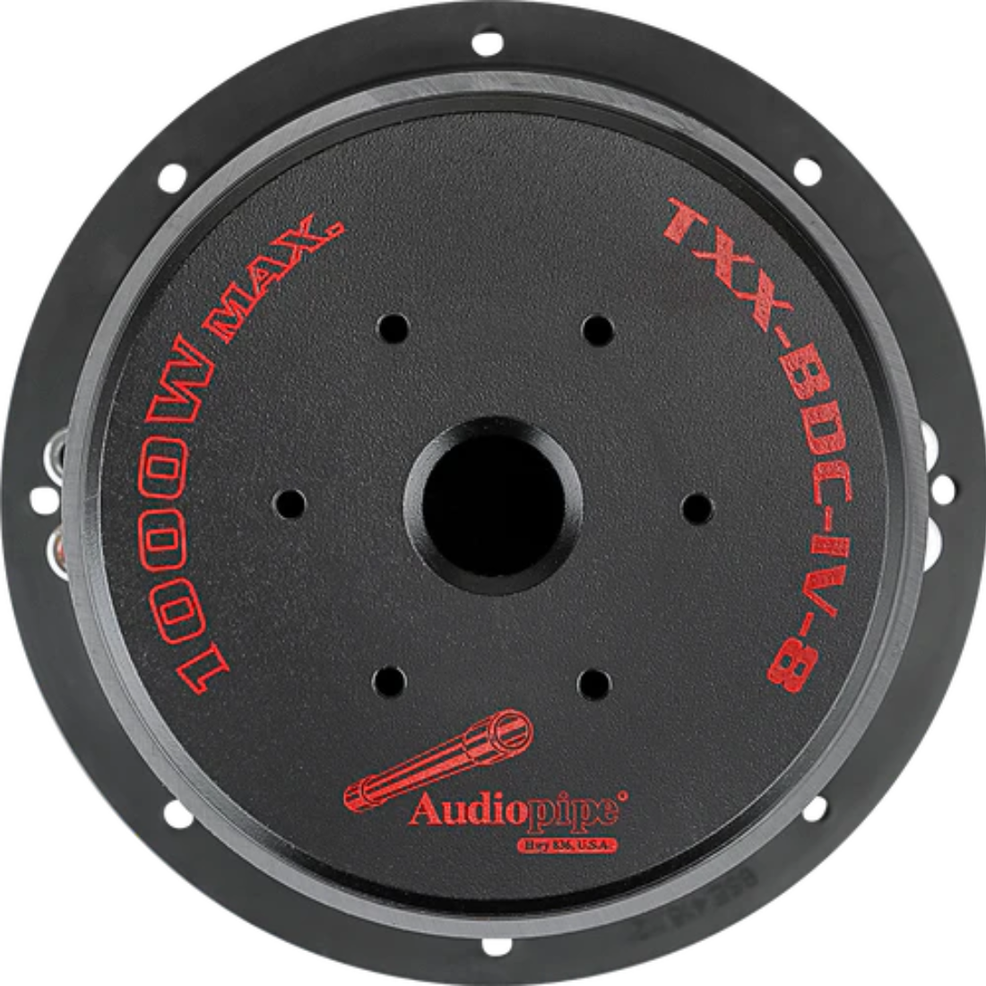 Audiopipe TXX-BDC-IV-8 8" 1000W Max Dual 4-Ohm Voice Coil Quad Stack Subwoofer