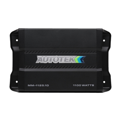 Autotek MM-1125.1D 1100W Max 1-CH Monoblock Class-D Car Audio Compact Amplifier