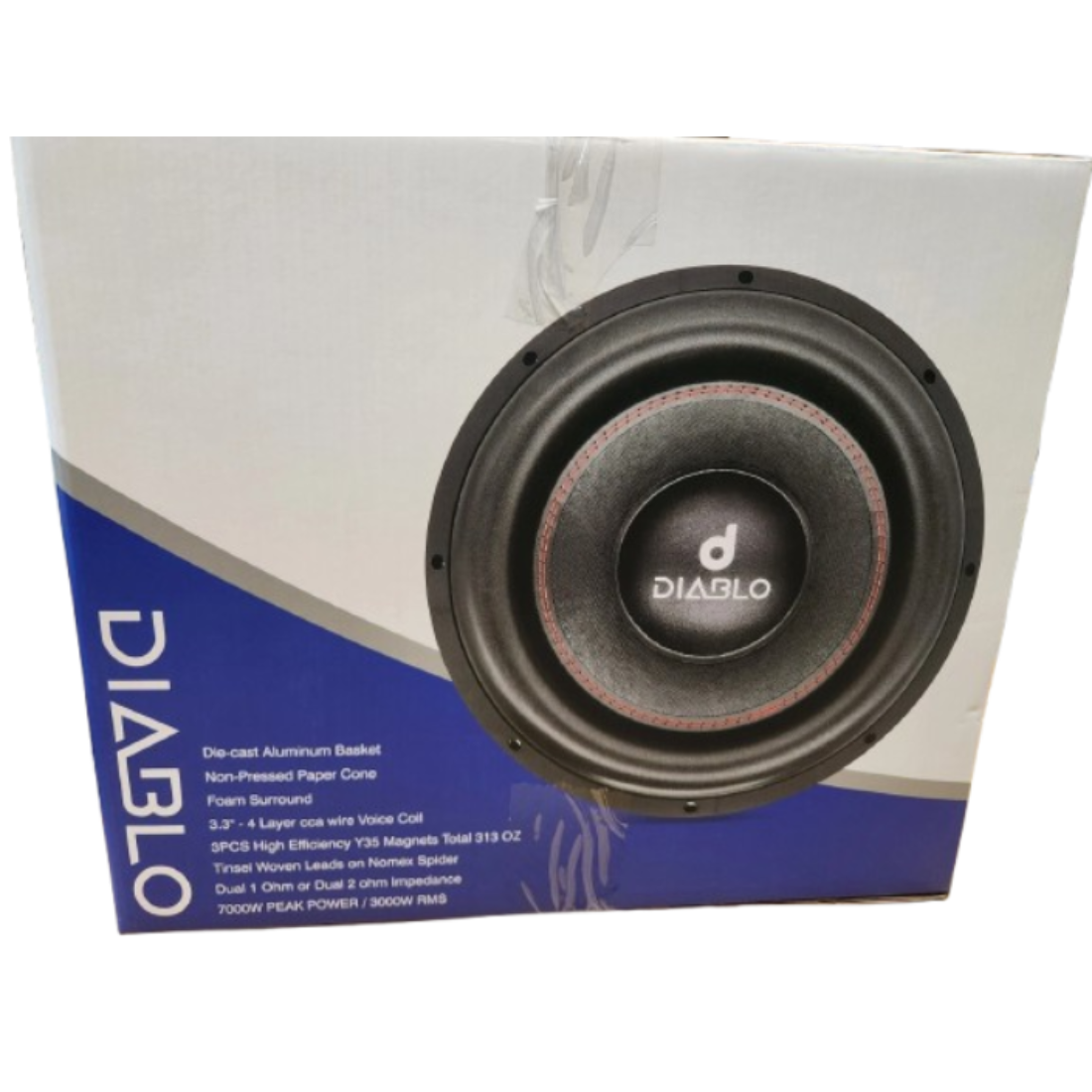Diablo DB-15XL D2 15" 7000W Peak Dual 2-Ohm Voice Coil DVC Car Audio Subwoofer