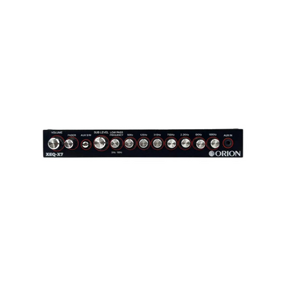 Orion XEQ-X7 7-Band Graphic Equalizer with Front AUX Input & Subwoofer Control