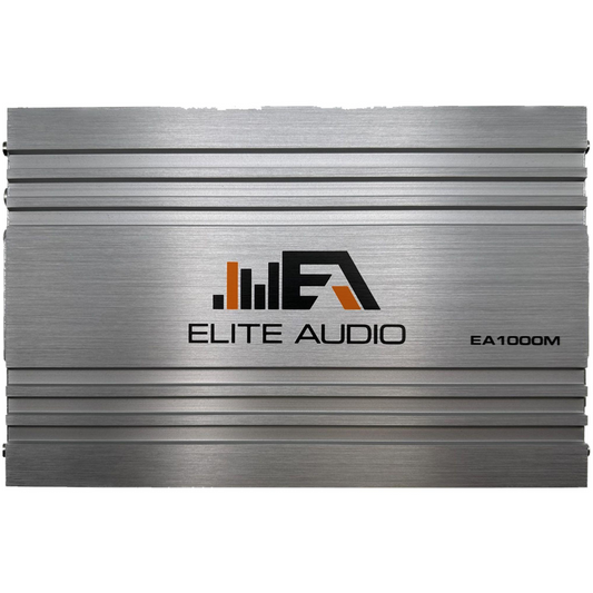 Elite Audio EA1000M 1-CH Monoblock 500W@1-Ohm Car Amplifier w/ Remote Bass Knob