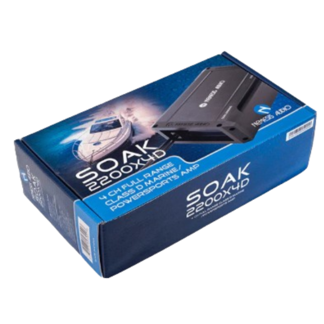 Nemesis Audio SOAK-2200X4D 4-CH 2200W Max Class-D Full-Range Marine Amplifier
