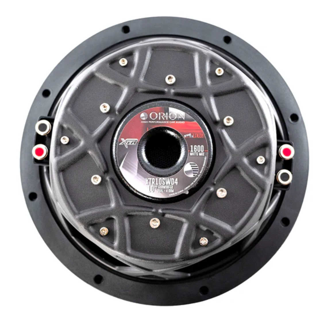 Orion XTR10SWD4 10" 1600W Max Dual 4-Ohm Voice Coil Car Audio Shallow Subwoofer