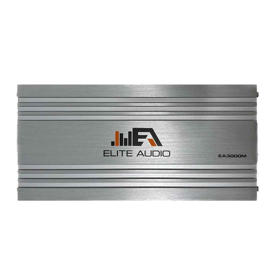 Elite Audio EA3000M 1-CH Monoblock 1500W@1-Ohm Car Amplifier w/ Remote Bass Knob