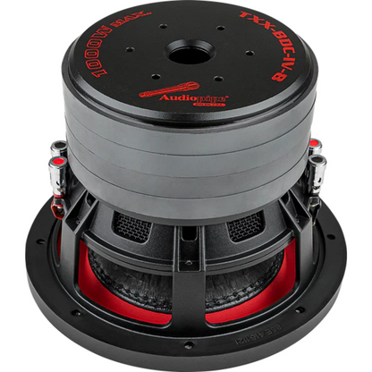 Audiopipe TXX-BDC-IV-8 8" 1000W Max Dual 4-Ohm Voice Coil Quad Stack Subwoofer