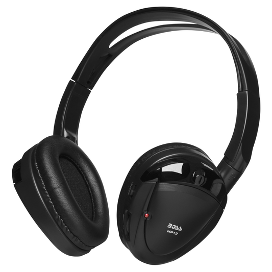Boss Audio HP12 Foldable Wireless IR Infrared Headphones