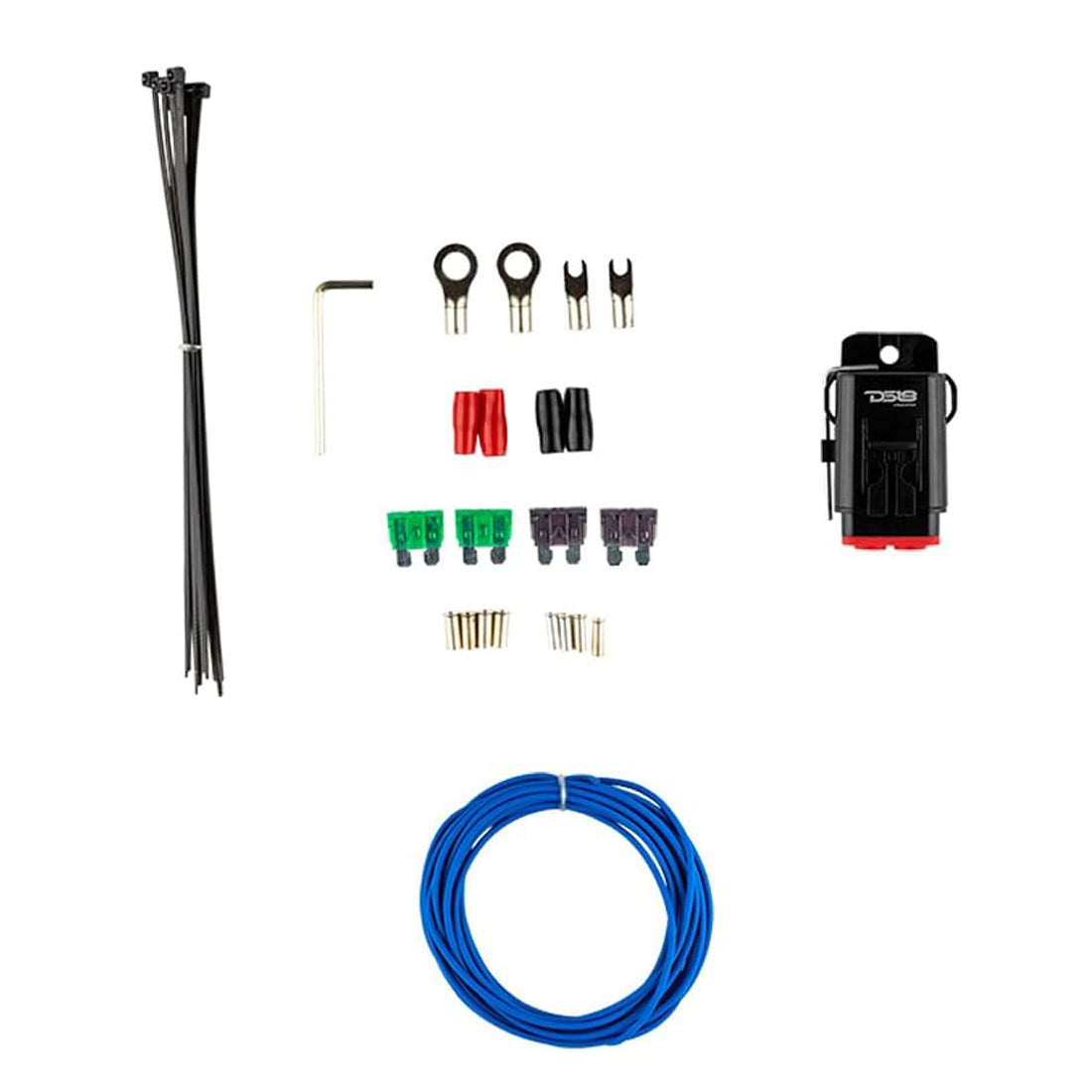 DS18 MOFCKIT8 8-Gauge Marine Tinned OFC Amplifier Installation Kit Up to 960W