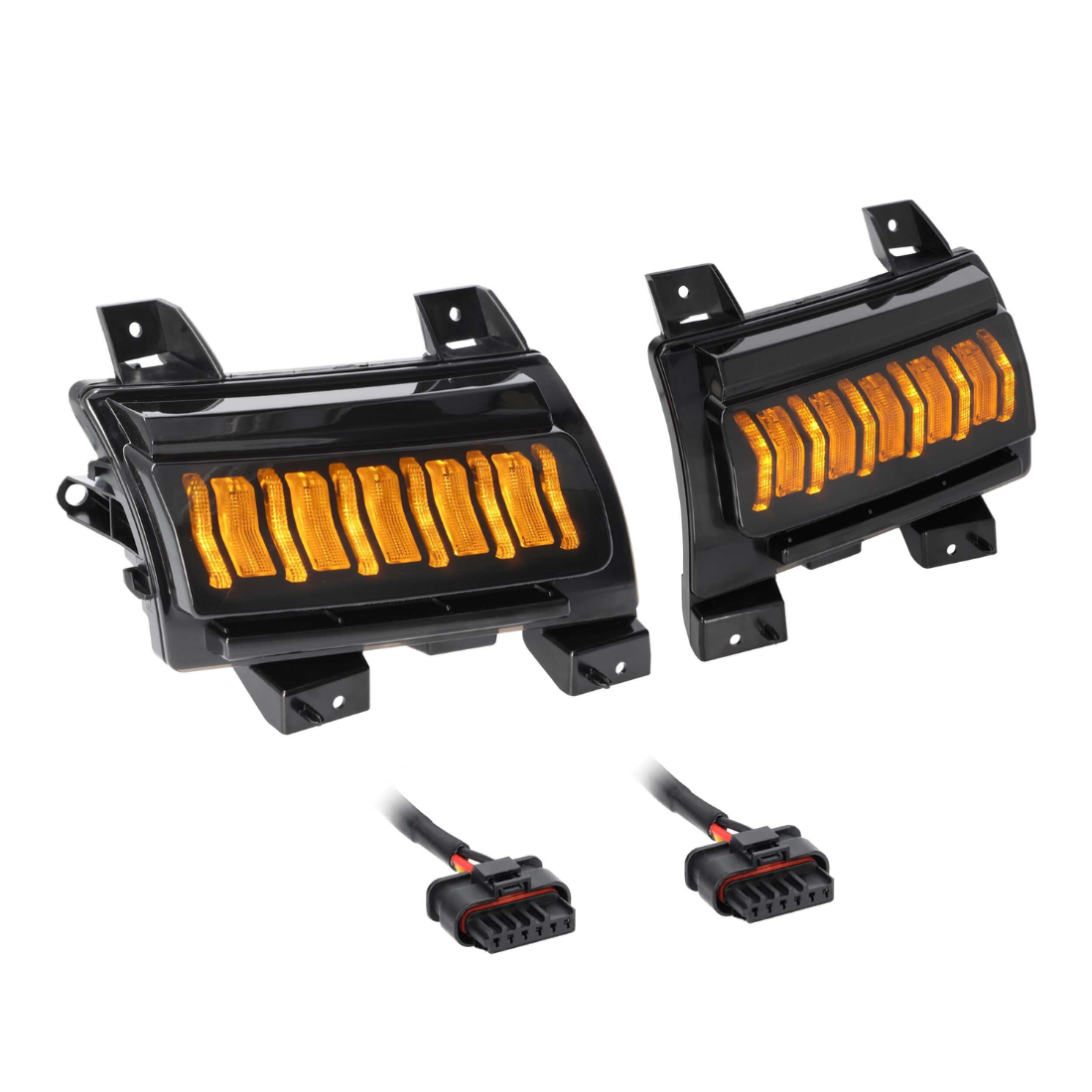Heise JP-TSS-S Smoked Turn Signal Light for Jeep JL & JT Sport/Willys 2018-Up