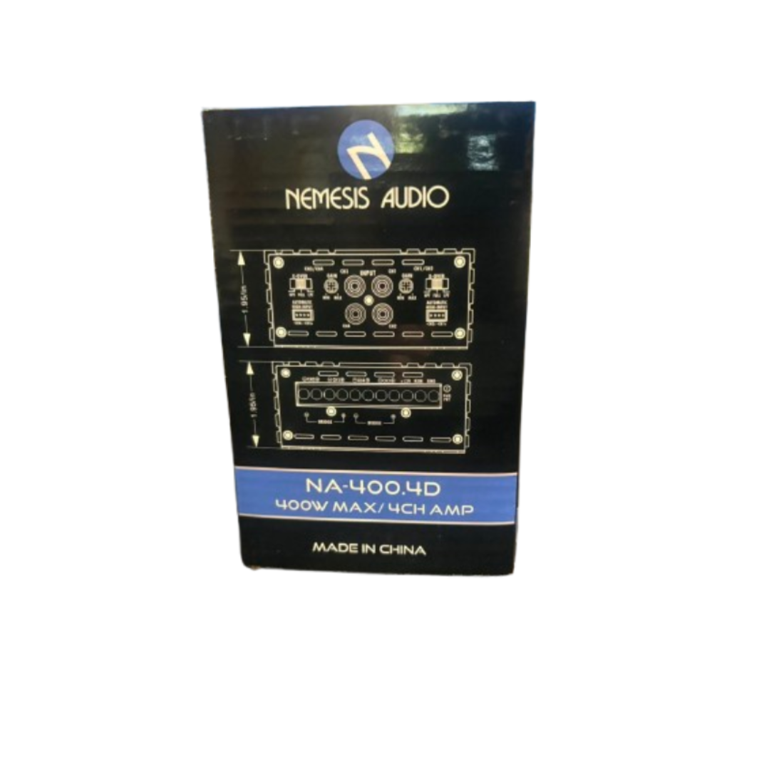 Nemesis Audio NA-400.4D 4-Channel 400W Max Class-D Car Audio Compact Amplifier