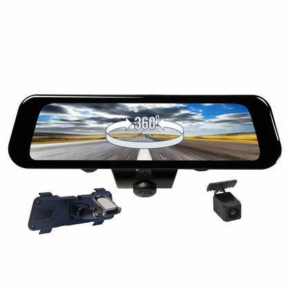 Rydeen 360 VIEW-SPL 360° Frameless Rearview Mirror w/ 4K Dash & Back-Up Cameras