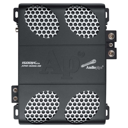 Audioipipe APHF-1500D-H2 Monoblock 1500W Max 2-Ohms Full Range Class-D Amplifier