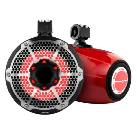 DS18 NXL-X10TPNEO/RD 10" 2-Way 900W Max 4-Ohm Marine Powersports Tower Speakers