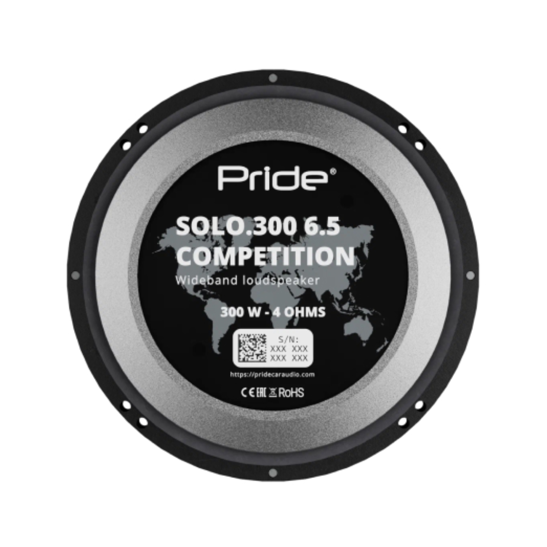Pride SOLO.300 6.5" 300 Watts RMS Power 4-Ohm Car Audio Speakers (Pair)