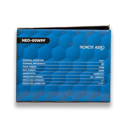 Nemesis Audio NEO-69WPF 6" x 9" 700W Water Resistant Neodymium Midrange Speaker