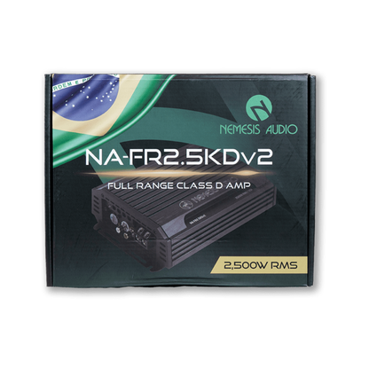 Nemesis Audio NA-FR2.5KDV2 Monoblock 2690W RMS Full-Range Class-D Car Amplifier