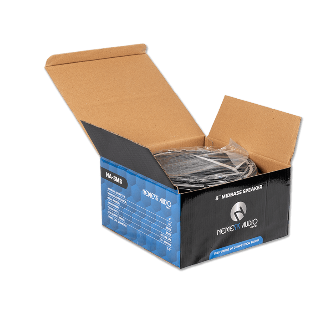 Nemesis Audio NA-8MB 8" 700W Peak 8-Ohm Car Mid-Bass Speaker Driver (Single)