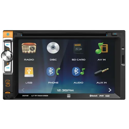 Dual DV271BT 2-DIN 6.2" Touchscreen CD/DVD/Bluetooth Digital Multimedia Receiver