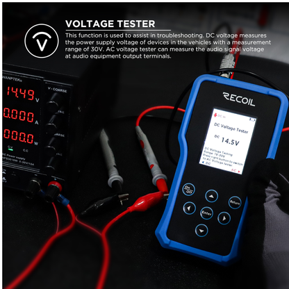 Recoil Audio MST1 Handheld Multifunctional Speaker and Audio System Tester