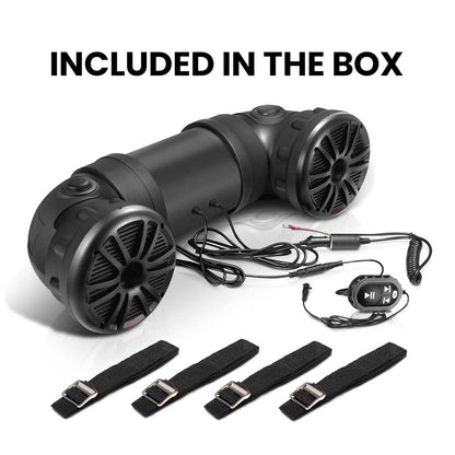 Boss ATV25B 450 W Max Amplified 6.5" Marine Bluetooth Powersports Speaker System