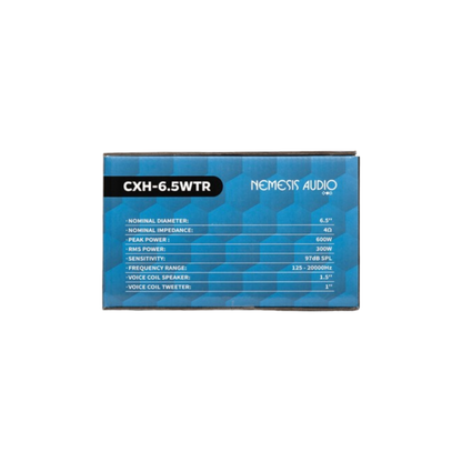 Nemesis Audio CXH-6.5WTR 6.5" 600W Max 4-Ohm Marine Midrange Speaker (Single)