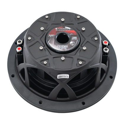 Orion XTR10SWD2 10" 1600W Peak Dual 2-Ohm Voice Coil DVC Shallow Mount Subwoofer