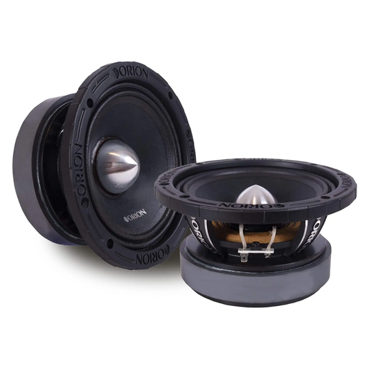 Orion XPM654MBF 6.5" 1600W Peak 4-Ohm 2" VC Car Midbass Loudspeakers (Pair)