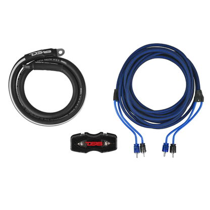 DS18 AKIT0.BL 0-Gauge Amplifier Installation Wiring Kit Up to 3500W RMS (BLUE)