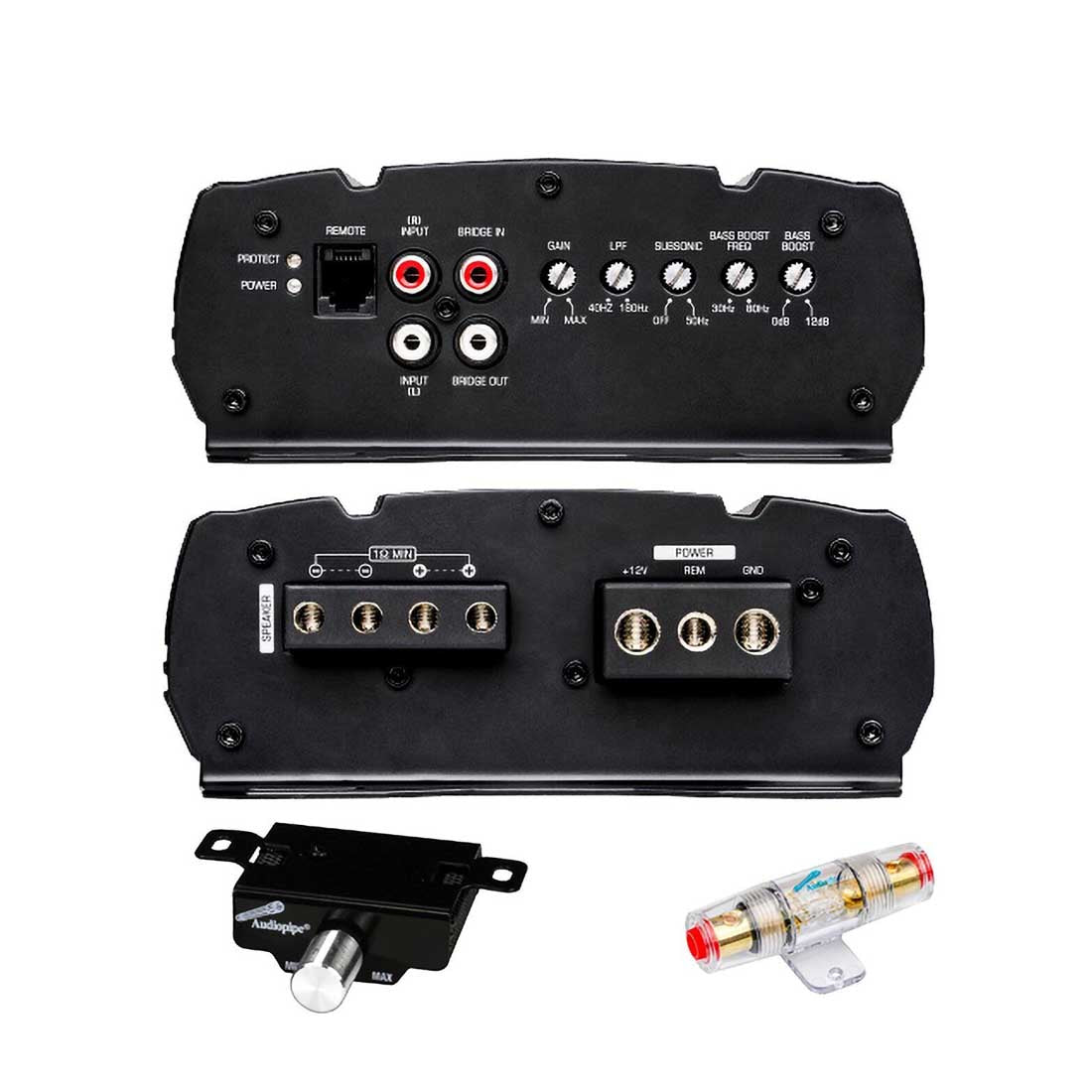 Audiopipe APMQ-1300 Mini Monoblock 1000W Peak Class-D MOSFET Power Amplifier