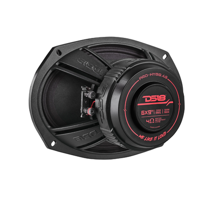 DS18 PRO-HY69.4B 6" x 9" 500W 4-Ohm Hybrid Mid-Range Speaker w/ Built-in Driver