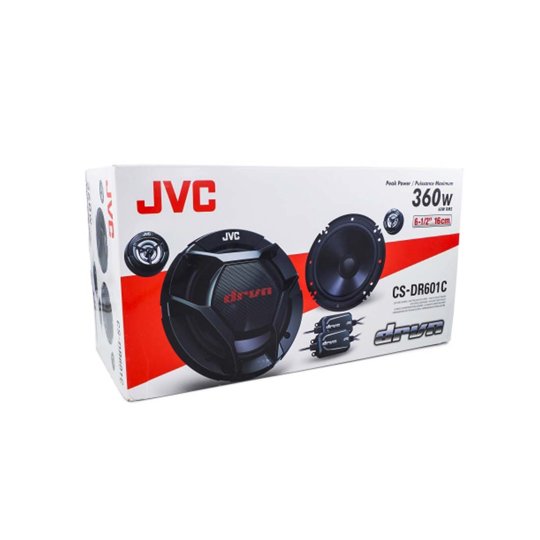 JVC CS-DR601C 6.5" 2-Way 360W Max 4-Ohms Car Audio Component Speaker System