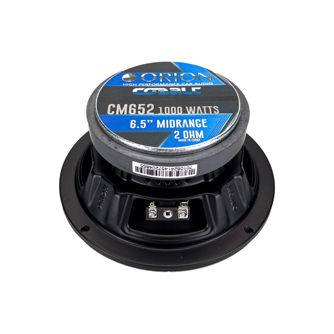 Orion CM652 6.5" 1000W Peak 2-Ohm 1.5" Voice Coil Car Midrange Speakers (Pair)
