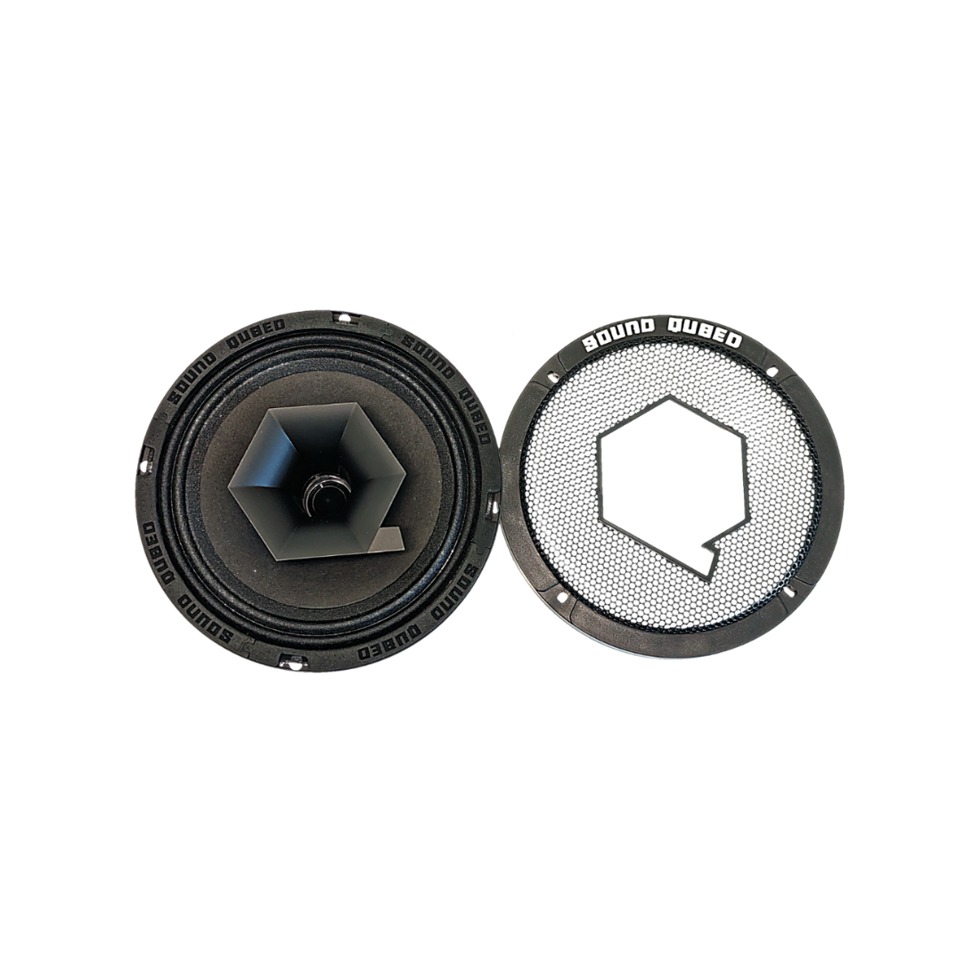 SoundQubed BGS-CX64SL 6.5" 300W Max 4-Ohm Car Coaxial Slim Loudspeaker (Single)