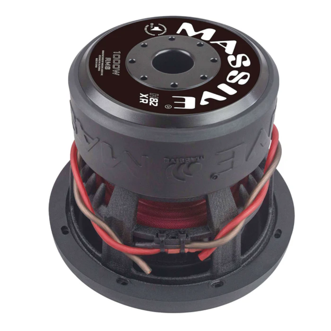 Massive Audio H82XR 8" 2000W Peak 2.5" Dual 2-Ohm Voice Coil DVC Car Subwoofer