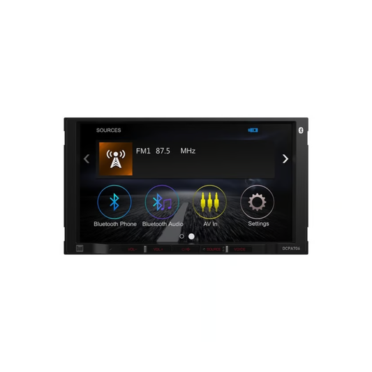 Dual DCPA706 7" Digital Multimedia Receiver w/ Apple CarPlay & Android Auto