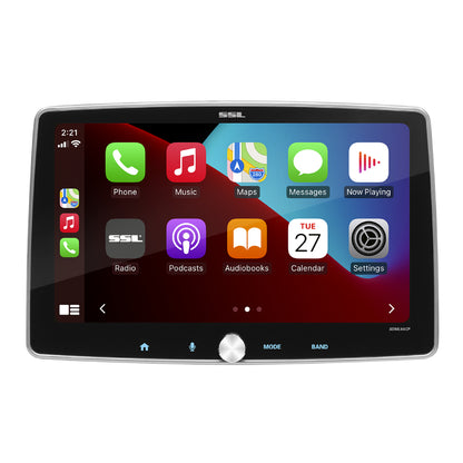 Sound Storm Laboratories SDML9ACP Single-DIN, Apple CarPlay & Android Auto, MECH-LESS Multimedia Player (no CD/DVD) 9" Touchscreen Bluetooth