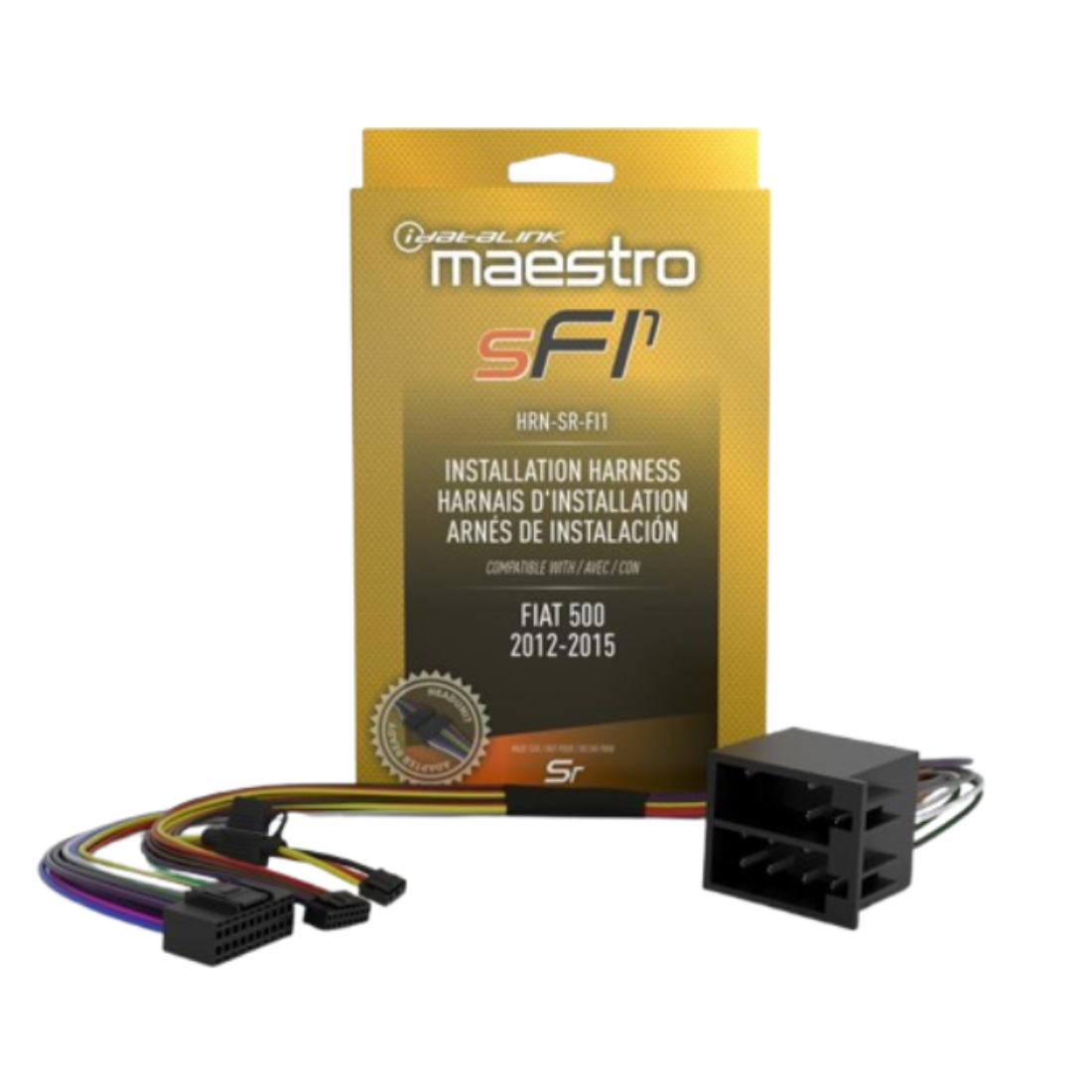iDatalink Maestro HRN-SR-FI1 Installation T-Harness for Select Fiat 500 2012-15