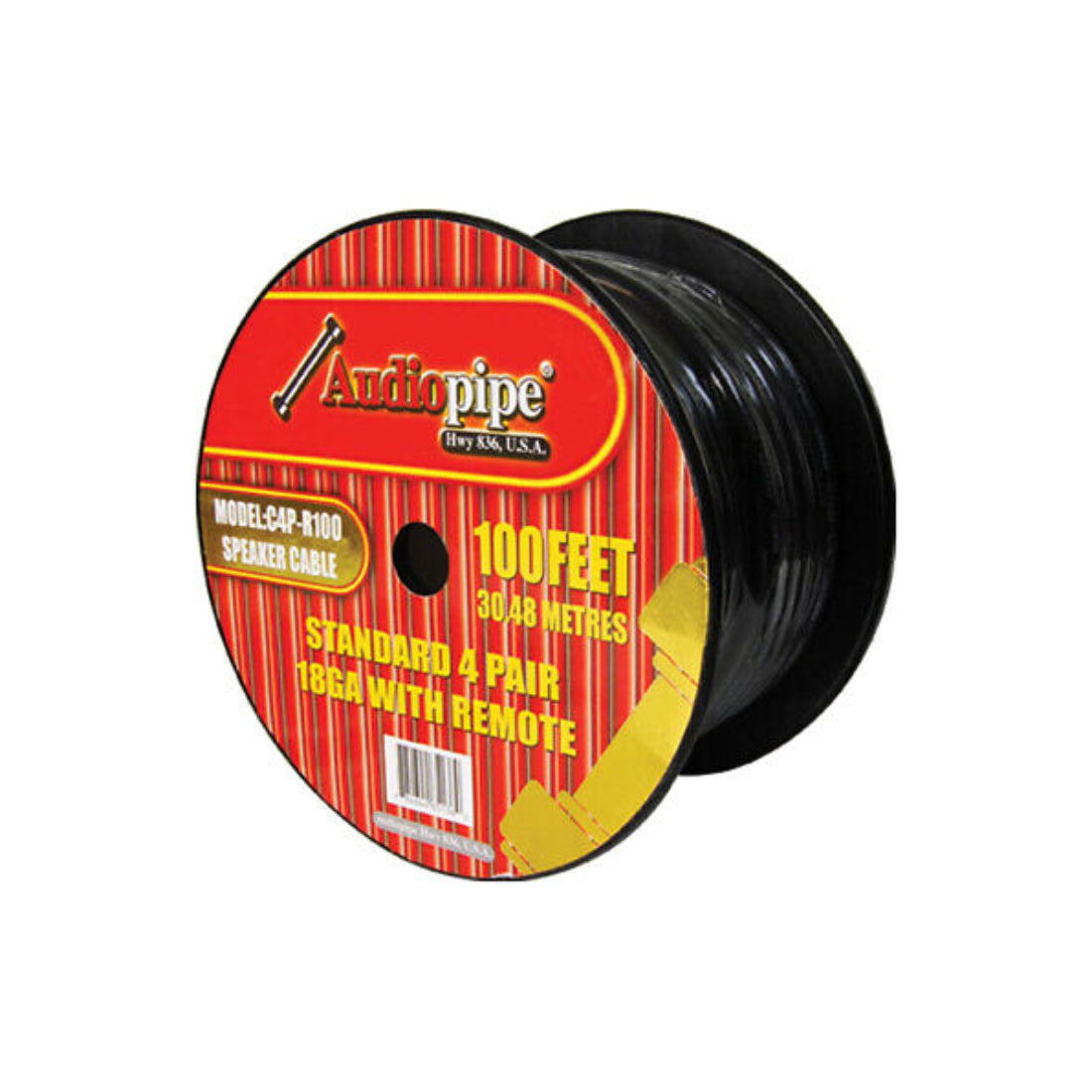 Audiopipe C4PR100 Audiopipe 100-Speed Speaker Cable