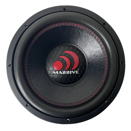 Massive Audio GTX124H 12" 1600W Peak Dual 4-Ohm Voice Coil DVC Car Subwoofer